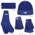 Woolen Socks Rib Knit with Contrast