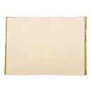 Lokta Papier-Notizbuch Goldeffekt gelb
