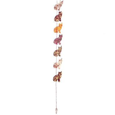 Lokta paper decorative chain cats brown mix