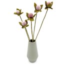 Filzblumen pastellrosa Blütenknospen 5er-Set
