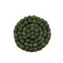 Tassenuntersetzer 9 cm rund moosgrün