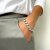 seed beads armband  glacier