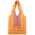 Upcycle 43 Sari Umhängertasche TRIANGLE 39 x 39 cm