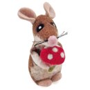 Egg Cozy mouse with mushroom