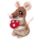 Egg Cozy mouse with mushroom