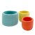 Filzgefäß Filztopf Zylinder 3er-Set pastellmint/gelb/pastellorange