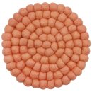 Topuntersetzer 18 cm uni rund lachsrosa