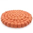 Topuntersetzer 18 cm uni rund lachsrosa