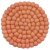 Topuntersetzer 18 cm uni rund lachsrosa