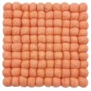 Topuntersetzer 18 cm uni viereckig lachsrosa