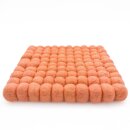Topuntersetzer 18 cm uni viereckig lachsrosa