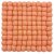 Trivet 18cm square, salmon pink