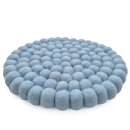 Topuntersetzer 18 cm uni rund pastellblau