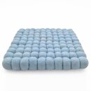 Topfuntersetzer 18 cm uni viereckig pastellblau