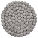 Topuntersetzer 18 cm uni rund hellgrau melange