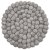 Topuntersetzer 18 cm uni rund hellgrau melange