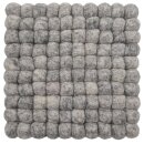 Topfuntersetzer 18 cm uni viereckig hellgrau melange