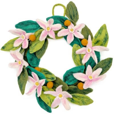 Filzkranz Orangenblüten