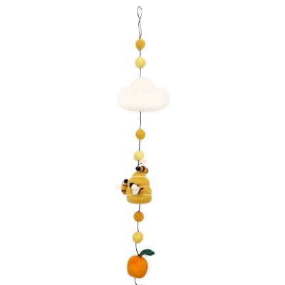 Felted Garland Beehive