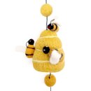 Felted Garland Beehive