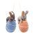 Felted Hanger Egg w. Bunny, 2pcs Set