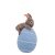 Felted Hanger Egg w. Bunny, 2pcs Set