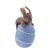 Felted Hanger Egg w. Bunny, 2pcs Set