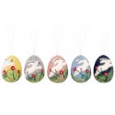 Filzanhänger Ei mit Hoppelhase 5er-Set