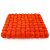 Topfuntersetzer 18 cm orange viereckig Filzkugel