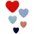 felt heart set of 5
