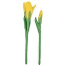 Filzblumen Tulpen zitronengelb 2er-Set
