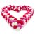 Filzkranz Herz LOVE groß, rot/weiß/pink