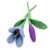 Filzblumen Tulpen blau 2er-Set
