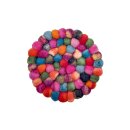 Tassenuntersetzer 9 cm tie dye bunt rund