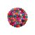 Coaster Tie-Dye round 9cm multi-col.