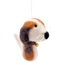 5er-Set Anhänger Filztiere Hund & Katz