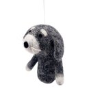 5er-Set Anhänger Filztiere Hund & Katz