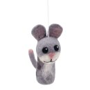 5er-Set Anhänger Filztiere Hund & Katz