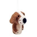 5er-Set Anhänger Filztiere Hund & Katz