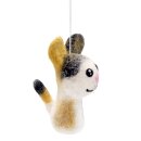 5er-Set Anhänger Filztiere Hund & Katz