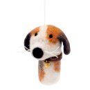 5er-Set Anhänger Filztiere Hund & Katz