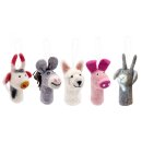 5er-Set Anhänger Filztiere Bauernhof