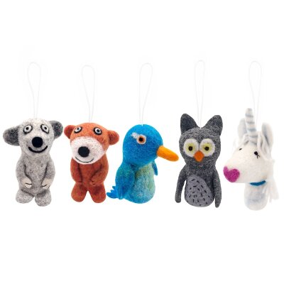 Felted Hangers Animals of the Woods