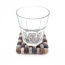 Coaster 9cm round multi-col.