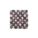 Coaster 9cm round multi-col.