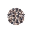 Coaster 9cm round multi-col.
