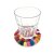 Coaster 9cm round multi-col.