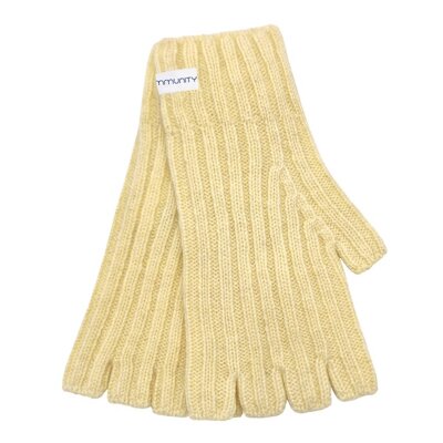 Cashmere Gloves fingerless vanilla