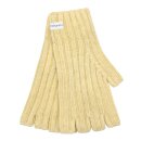 Kaschmir-Handschuhe fingerfrei vanillegelb