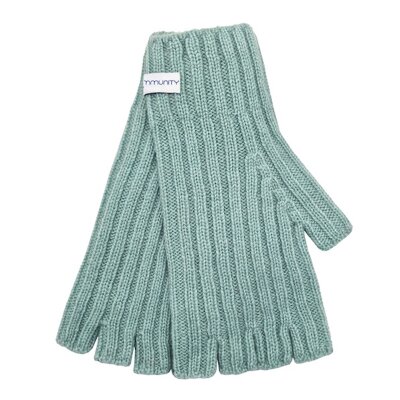 Kaschmir-Handschuhe fingerfrei minzgrün